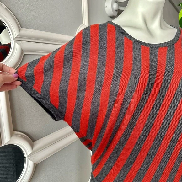 Elio Wool and Cashmere Striped Sweater Dress Size Medium - Picture 8 of 9